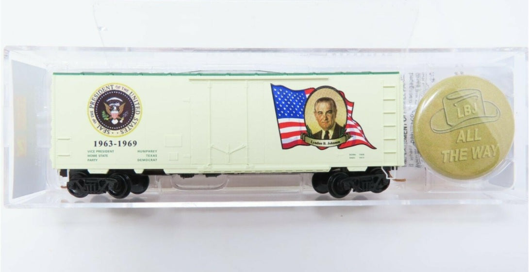 N Scale United States Presidential 40' Box Car Variety Lot - Micro Trains
