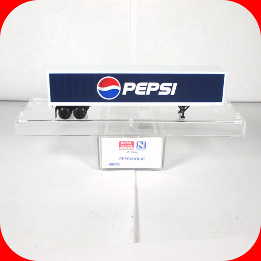 N Scale ***PEPSI-COLA*** 48' Billboard Trailer Van --- Micro Trains 68070