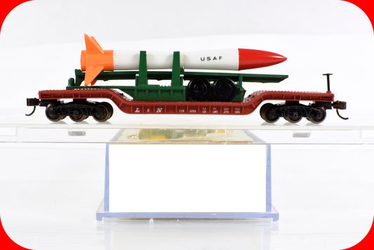 N Scale *AIR FORCE* Missile, Heavyweight Flat Car, Bachmann 71391, Knuckle Cplr