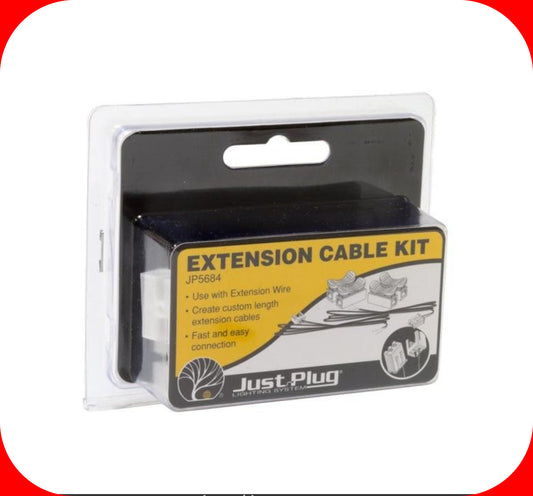Woodland Scenics -- Just Plug Extension Cable Kit for Lighting -- JP5684