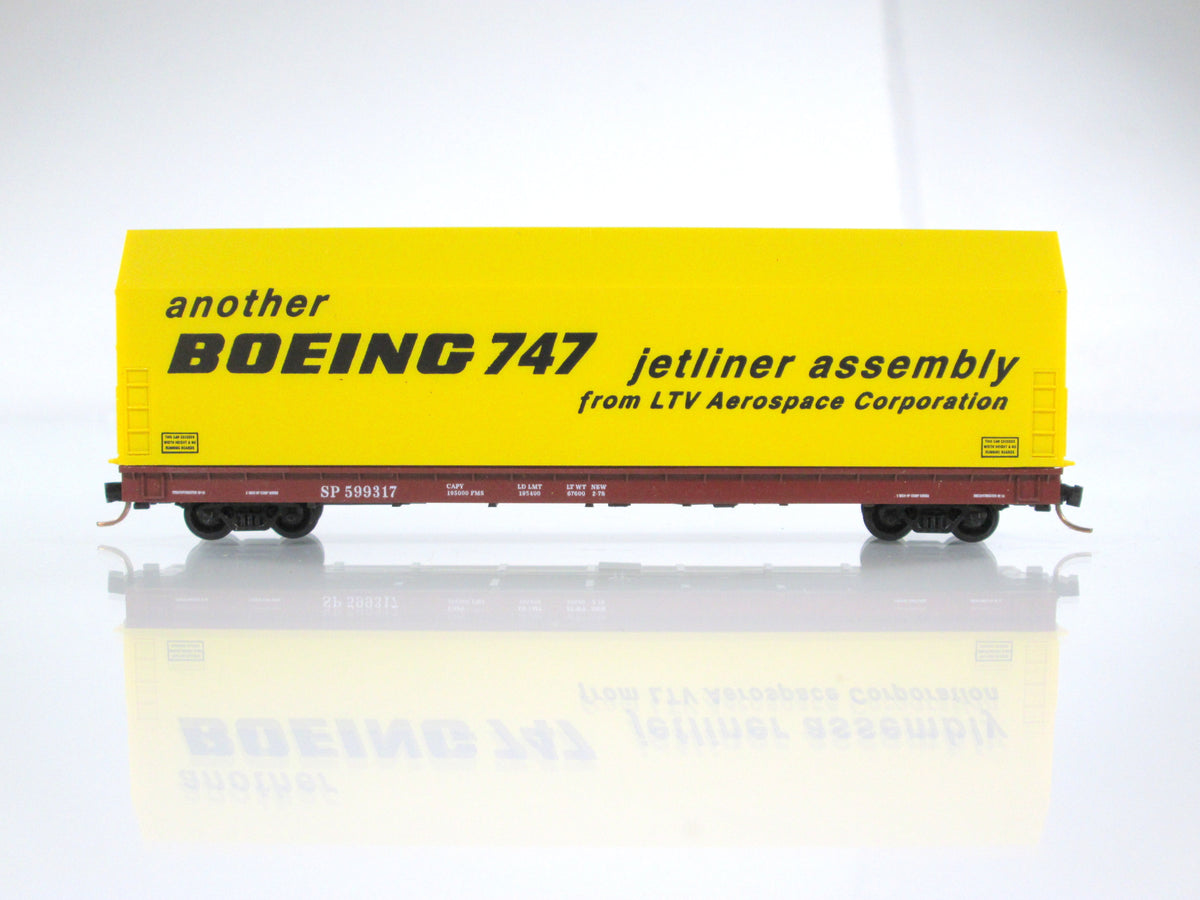 N Scale **BOEING SKYBOX** Aircraft Flat Car, SP 599317 - LBF 5601, MTL Couplers