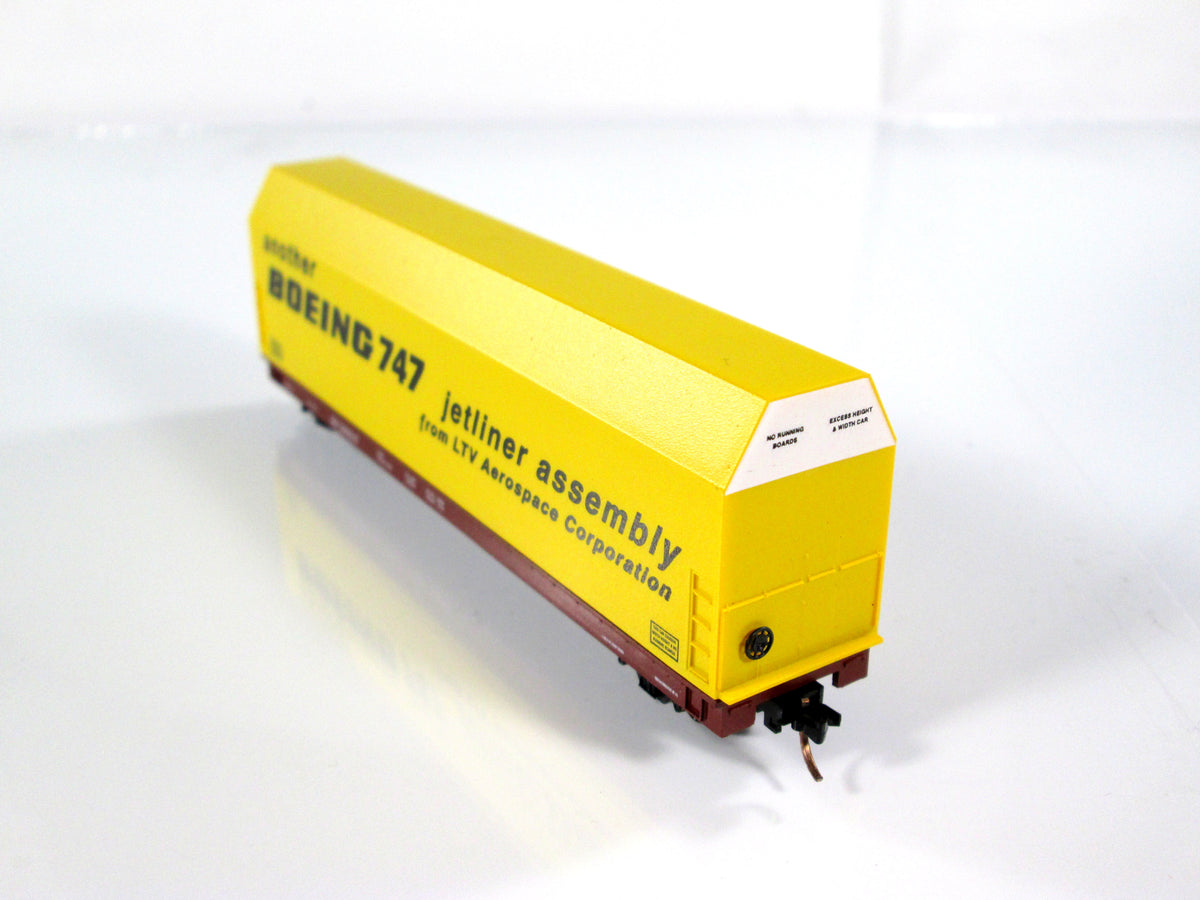 N Scale **BOEING SKYBOX** Aircraft Flat Car, SP 599317 - LBF 5601, MTL Couplers