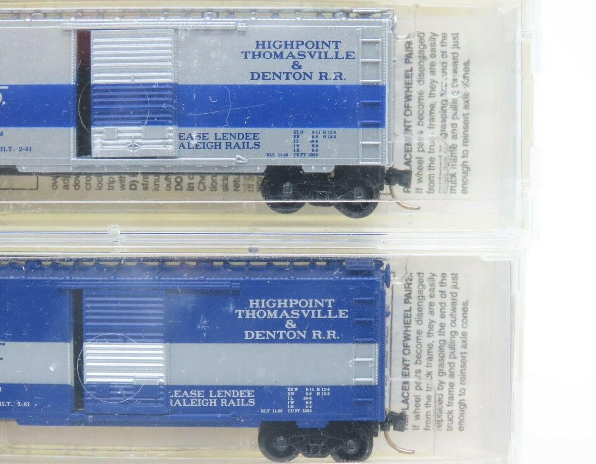 N Scale *Highpoint, Thomasville, Denton* Box Car Set - Raleigh Rails, MTL RARE