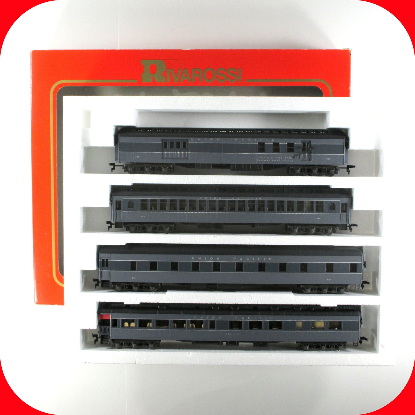 HO Scale ***UNION PACIFIC GRAY*** 1920s HeavyWt Passenger Set B - Rivarossi 6923