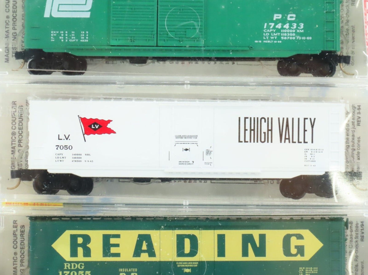N Scale *CONRAIL Merger* CNJ,PC,LV,RDG,EL Fallen Flag Set - Micro Trains 78052