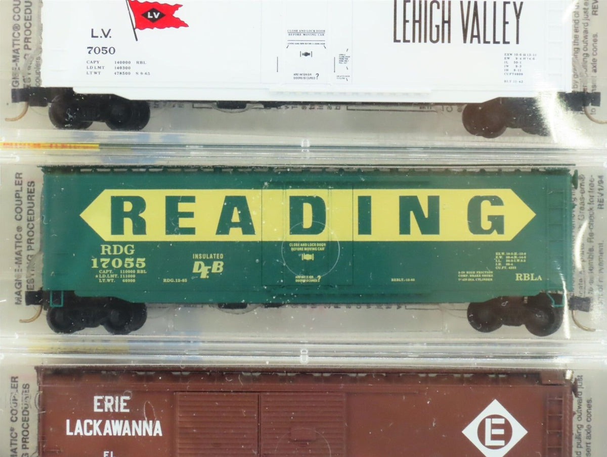 N Scale *CONRAIL Merger* CNJ,PC,LV,RDG,EL Fallen Flag Set - Micro Trains 78052
