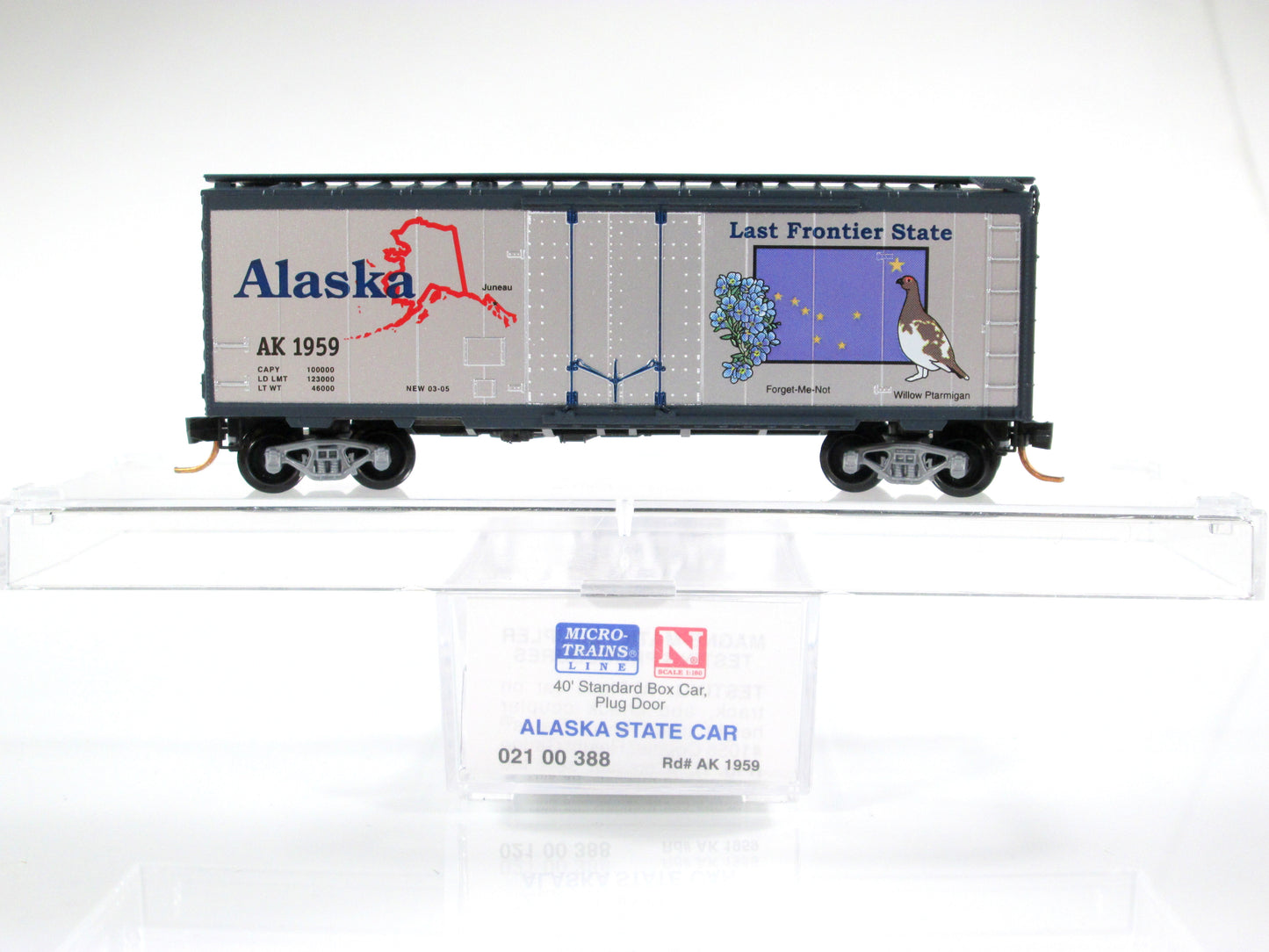 N Scale United States 40' Box Car Patriotic 50-Car Variety Lot - Micro Trains