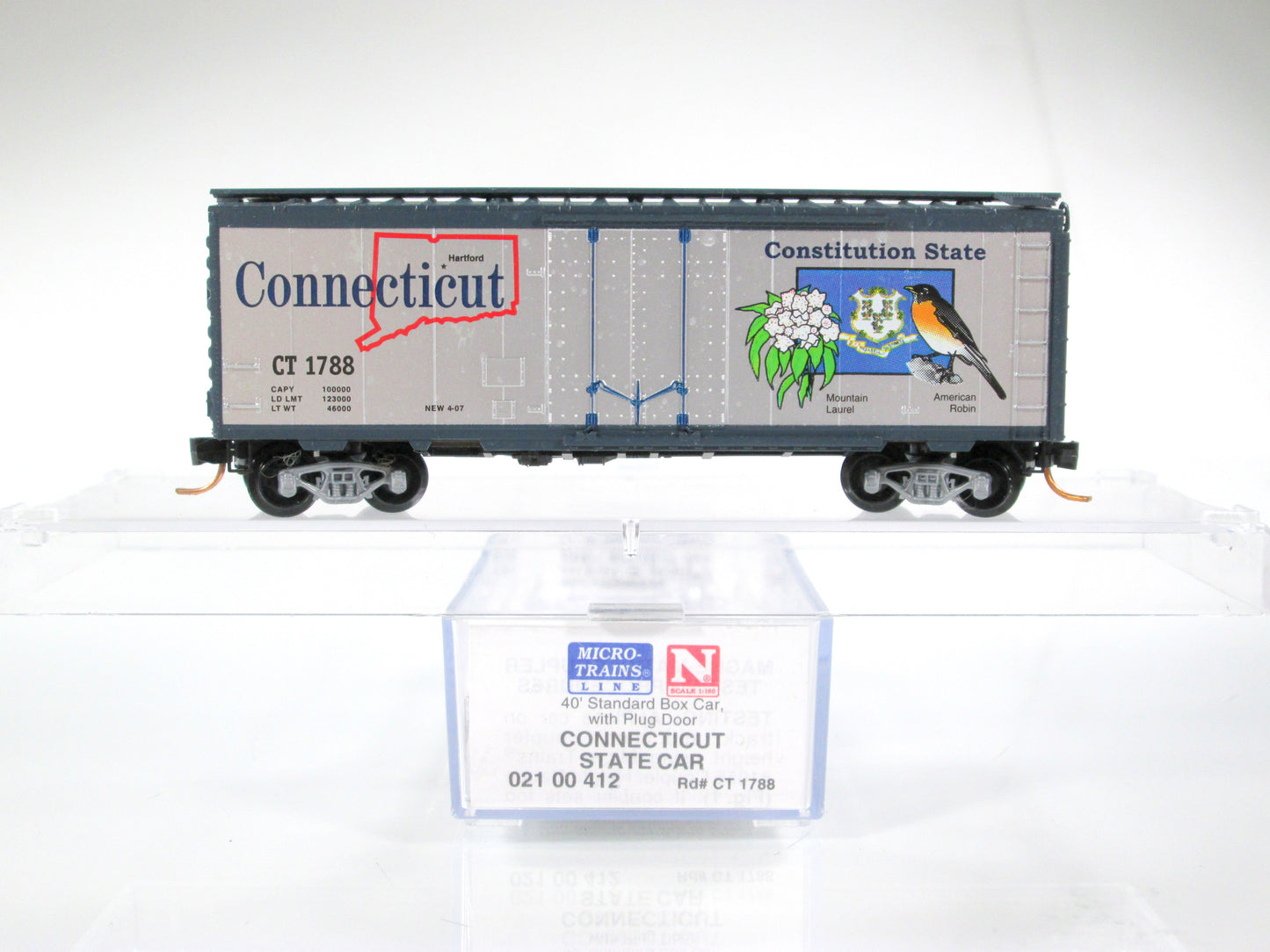 N Scale United States 40' Box Car Patriotic 50-Car Variety Lot - Micro Trains