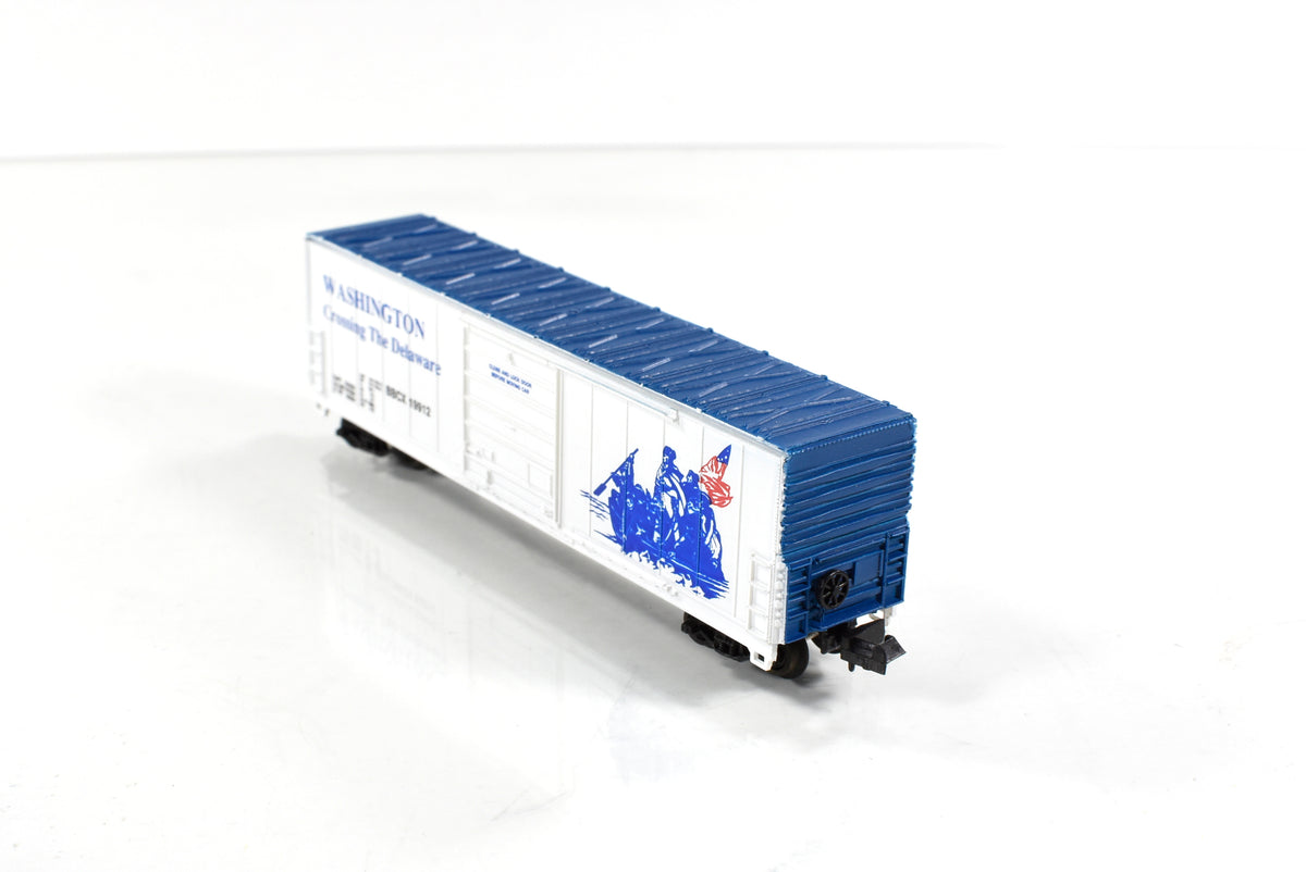 N Scale ***WASHINGTON DELAWARE CROSSING*** Box Car - BBCX 19912 - Bev-Bel 22002