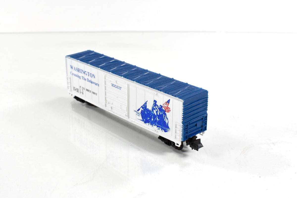 N Scale ***WASHINGTON DELAWARE CROSSING*** Box Car - BBCX 19912 - Bev-Bel 22002