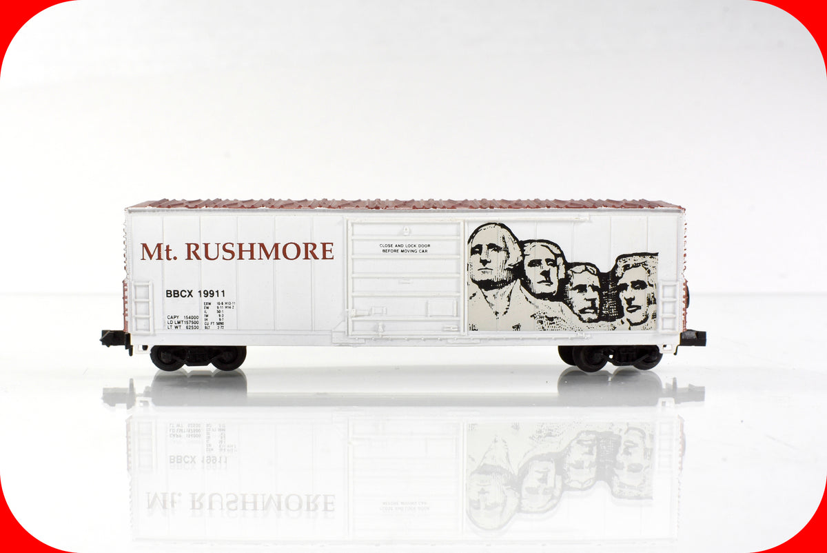 N Scale ***MT RUSHMORE*** Presidential 50’ Box Car, BBCX 19911 -- Bev-Bel 22001