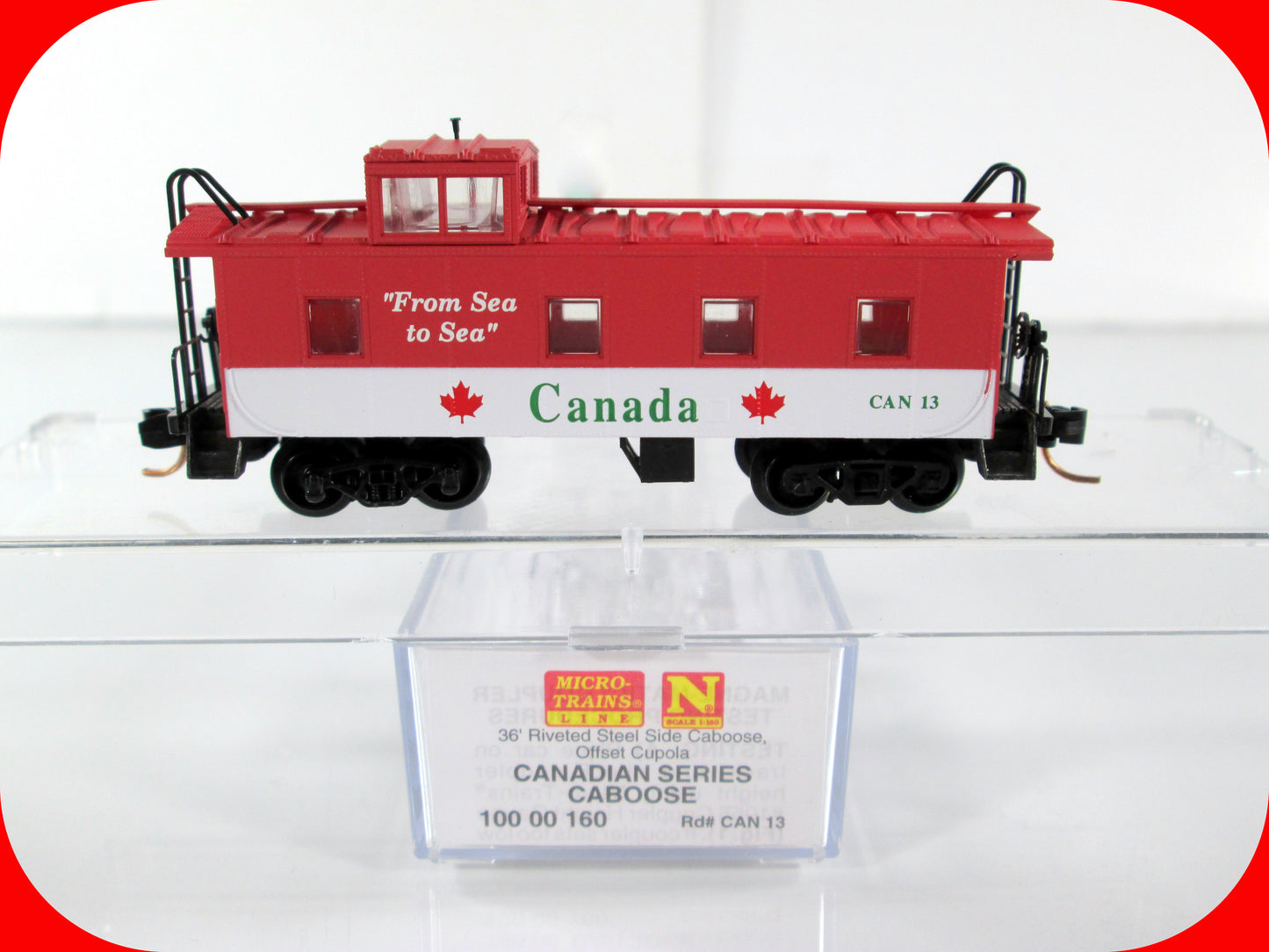 N Scale **CANADA** Series Cupola Caboose, CAN #13 - Micro Trains 10000160 *RARE