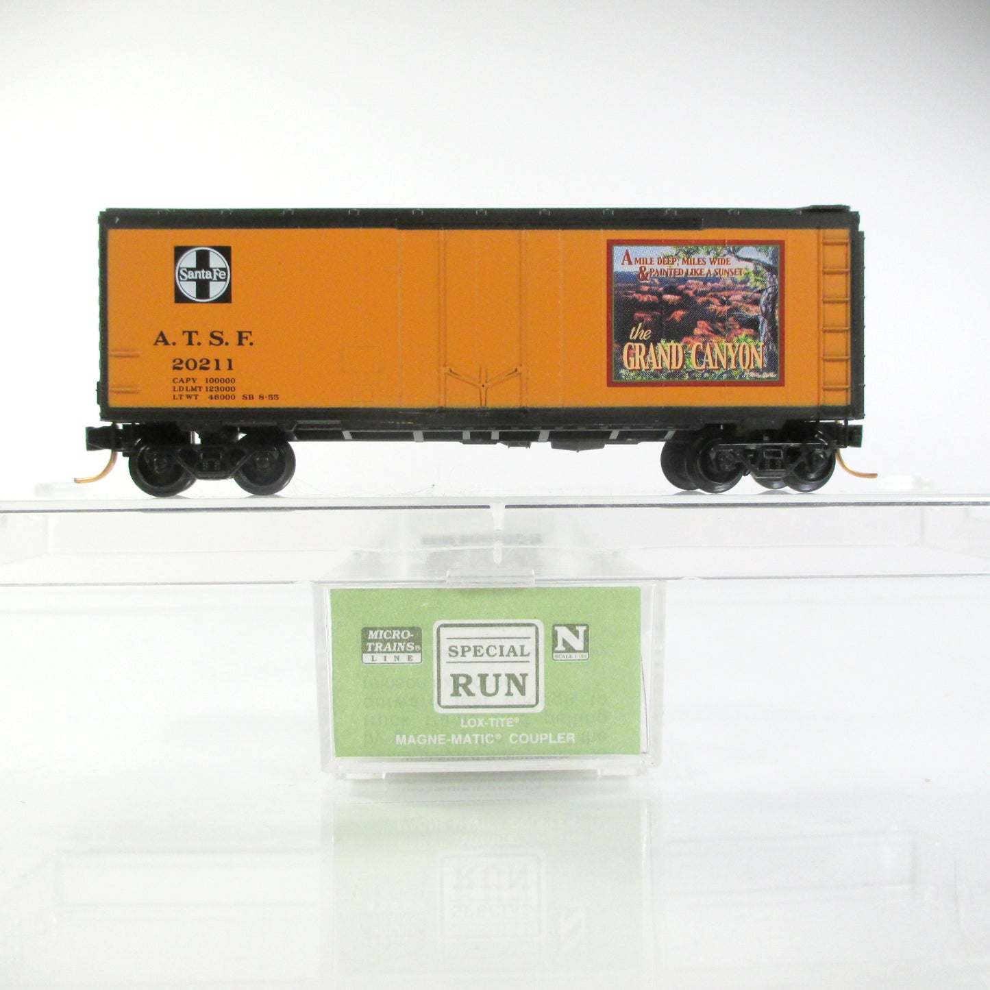 N Scale **GRAND CANYON** National Park Box Car, ATSF - MTL, Lowell Smith *RARE