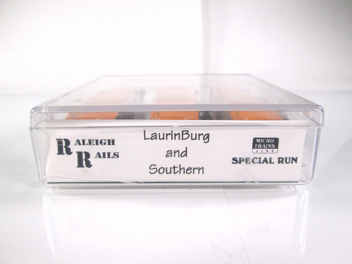 N Scale **LAURINBURG and SOUTHERN** Box Car Set - Raleigh Rails, MTL *VERY RARE