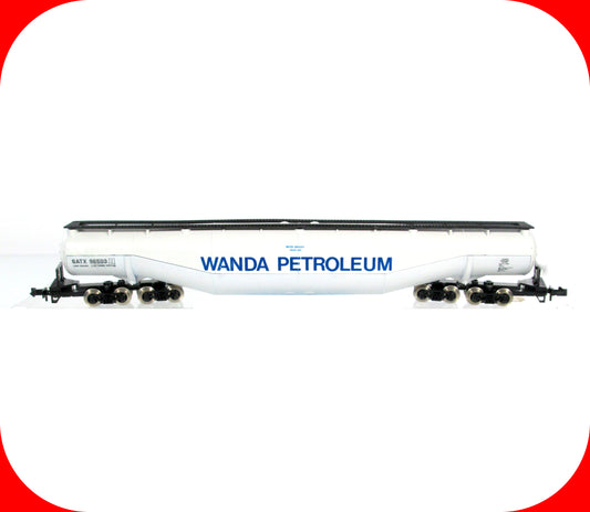 N Scale **Wanda Petroleum** Jumbo Whale Belly 94' Tank, GATX 96503 - Atlas 3113