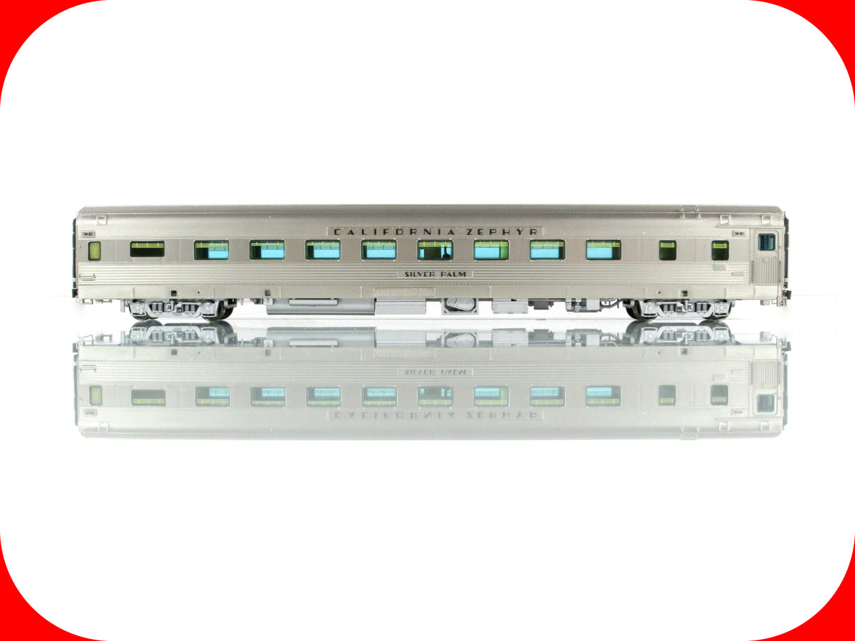 HO Scale ***WP CA ZEPHYR*** SILVER PALM Sleeper 871 ---- Broadway 532, Lighted