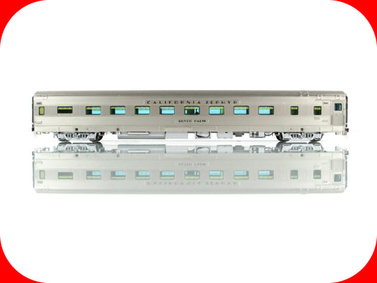 HO Scale ***WP CA ZEPHYR*** SILVER PALM Sleeper 871 ---- Broadway 532, Lighted