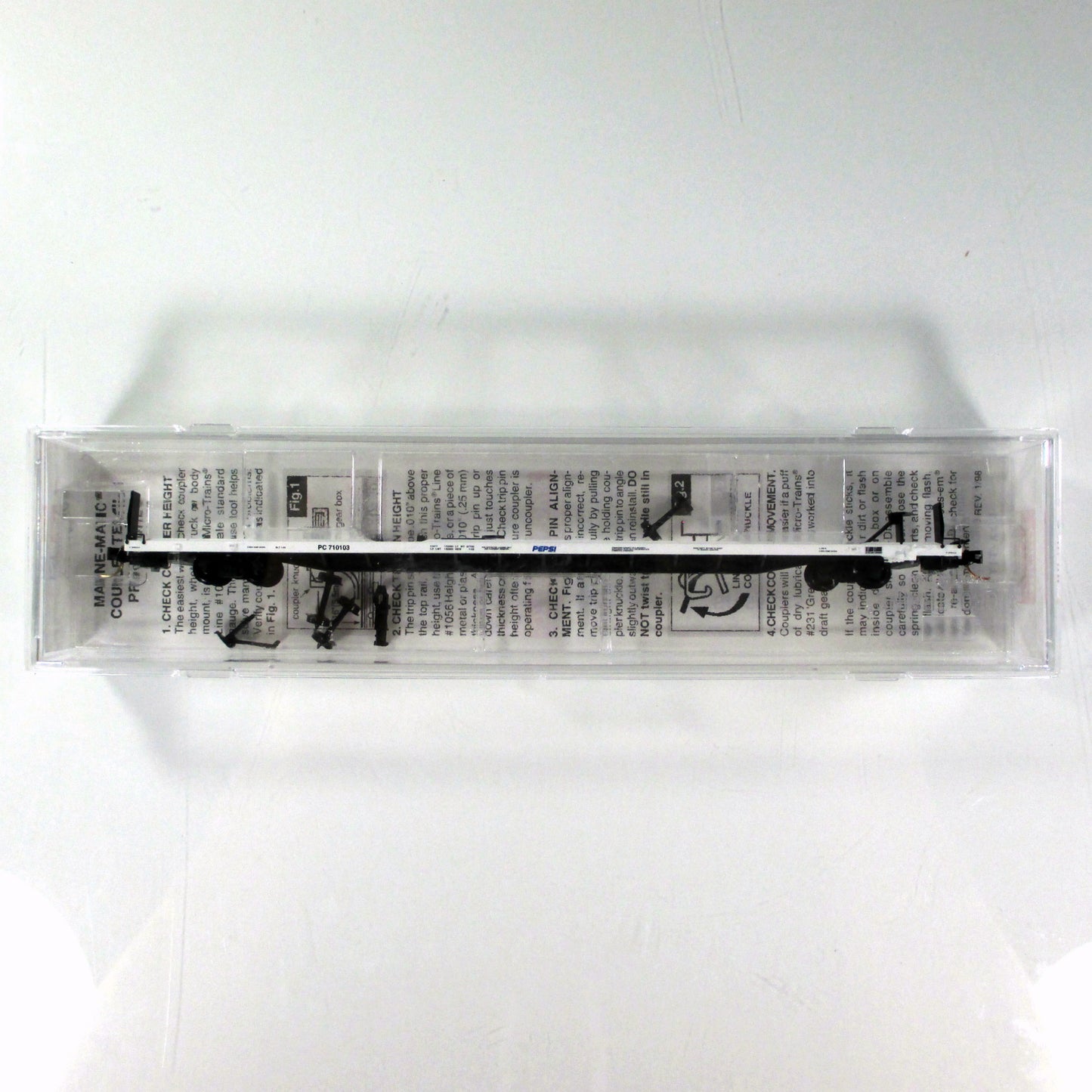 N Scale ***PEPSI-COLA*** 89'4" TOFC Flat Car, PC 710103 - Micro Trains 71060