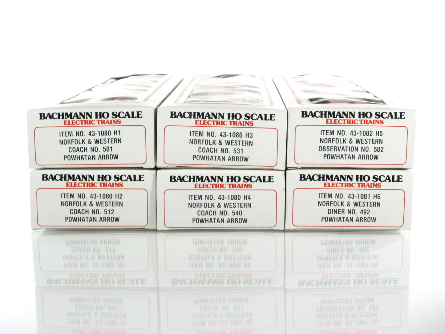 HO Scale Norfolk & Western **POWHATAN ARROW** Passenger Set --- Bachmann 43-1290