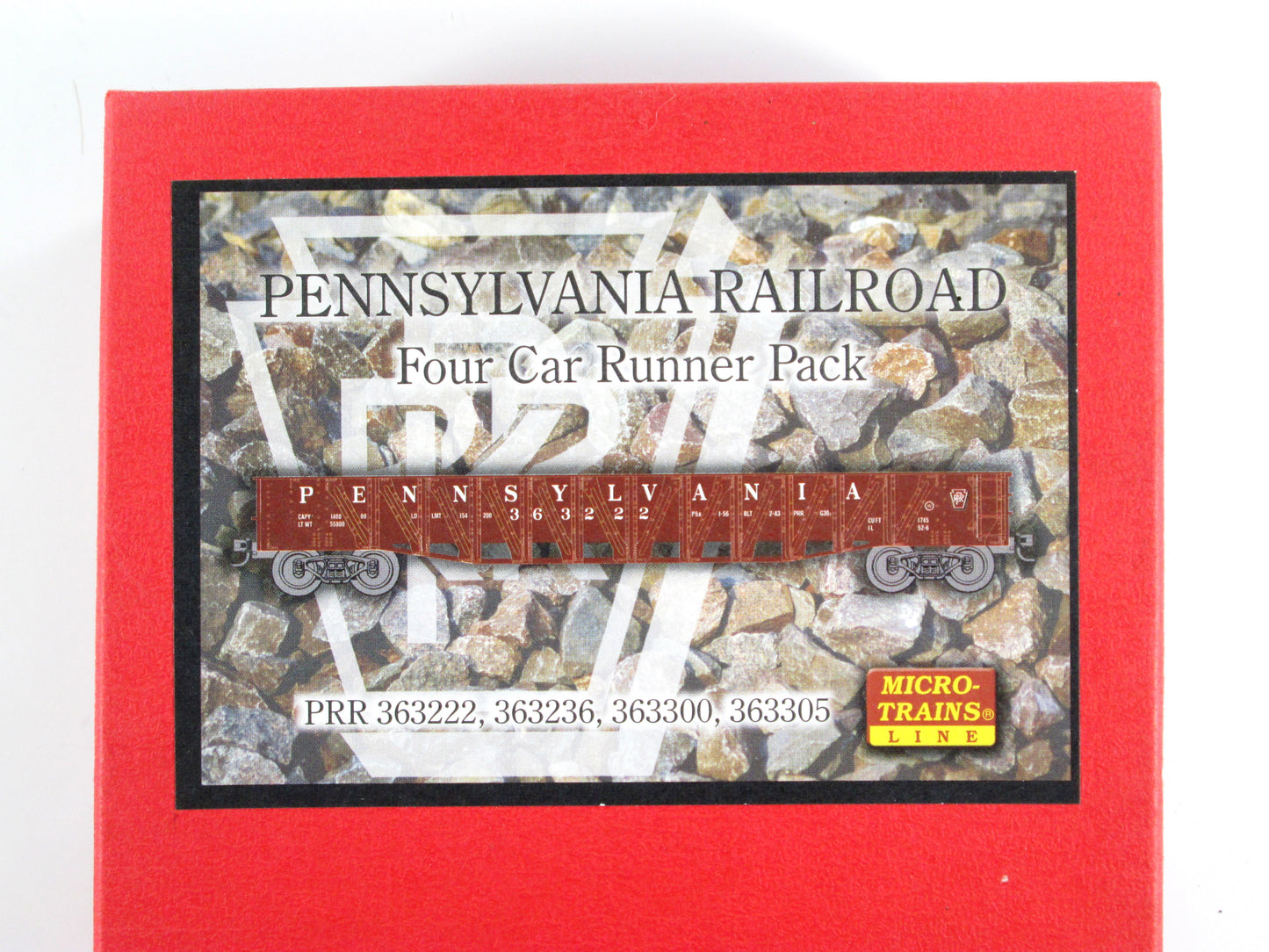 N Scale ***Pennsylvania** 50' Gondola Runner 4-Pack #18 - Micro Trains 99300018