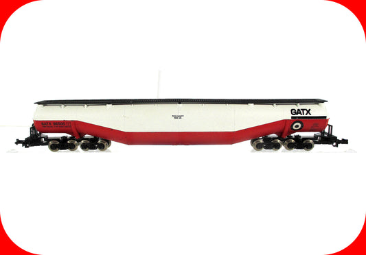 N Scale ***GATX*** 94' Jumbo Whale Belly Tank Car, GATX 96500 ------ Atlas 3114