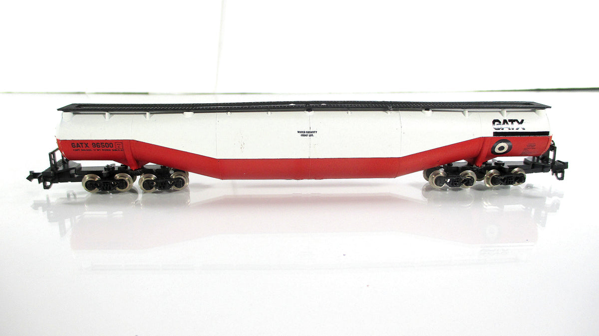 N Scale ***GATX*** 94' Jumbo Whale Belly Tank Car, GATX 96500 ------ Atlas 3114
