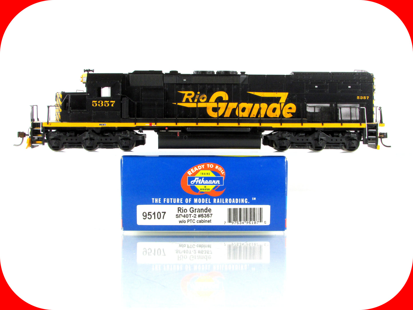 HO Scale **DENVER & RIO GRANDE** SD40T-2 Locomotive #5357 - Athearn 95107 w/ DCC