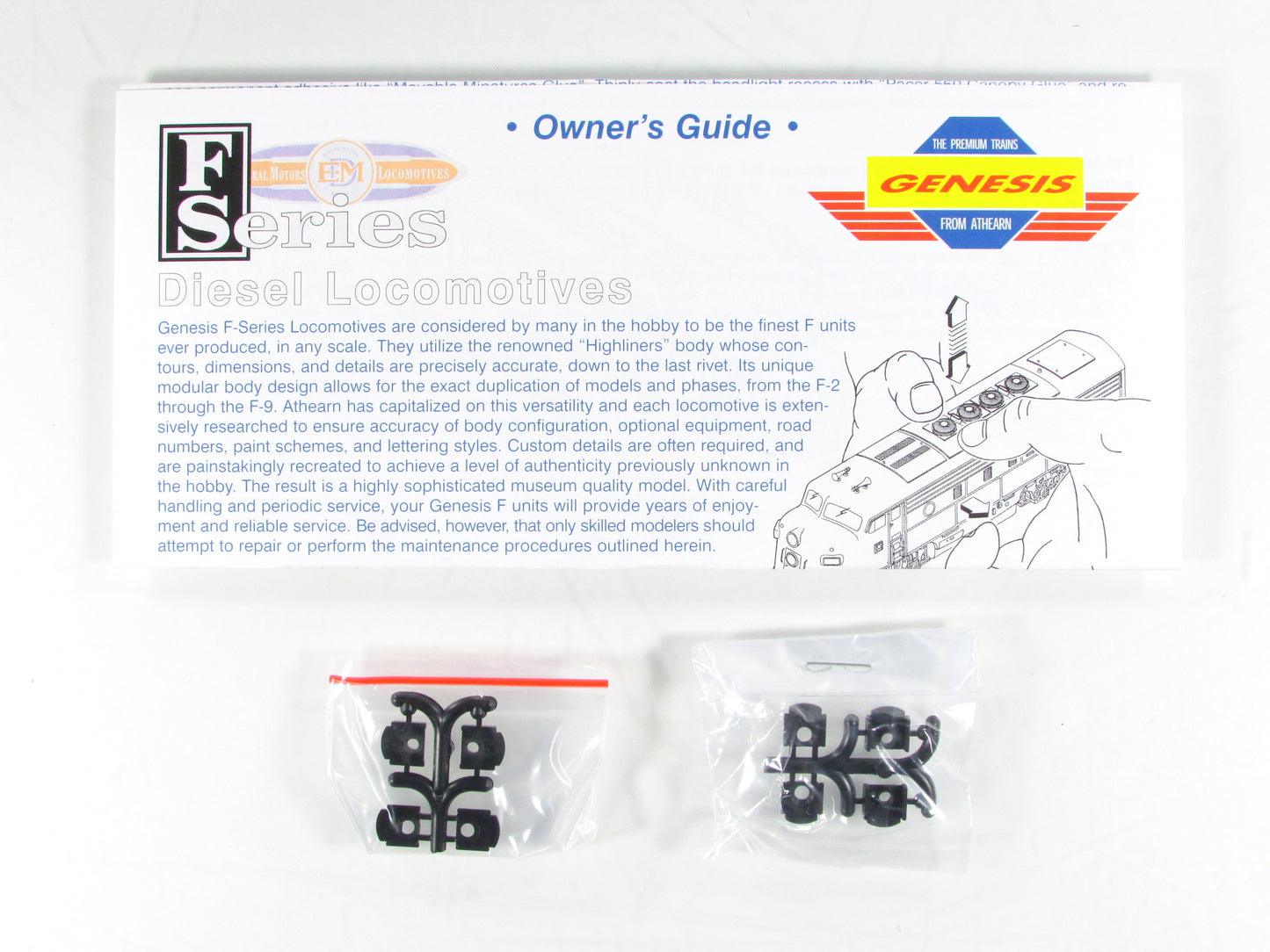 HO Scale ***LACKAWANNA*** F3A F3B Phase 1 Locomotive Set #606 ---- Athearn G2530
