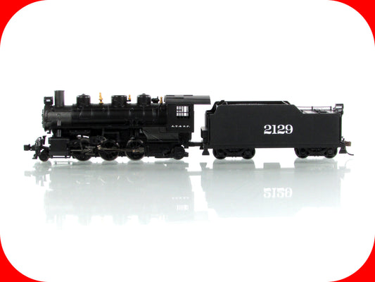 HO Scale ***SANTA FE** 2-6-2 Prairie Locomotive w/ Smoke #2129 - Bachmann 51529