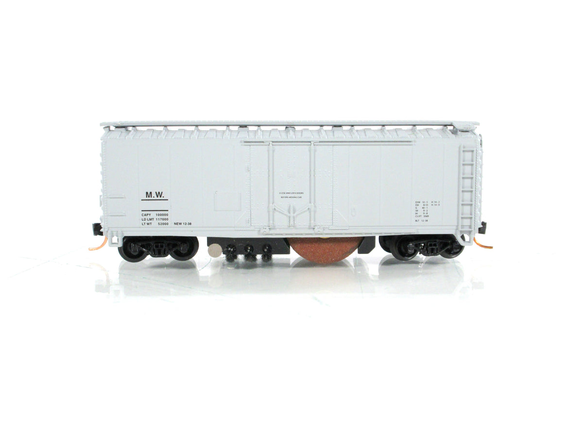 N Scale ***MOW*** Roller Wheel Track Cleaner Car --- AZTEC TS1107, MTL Couplers