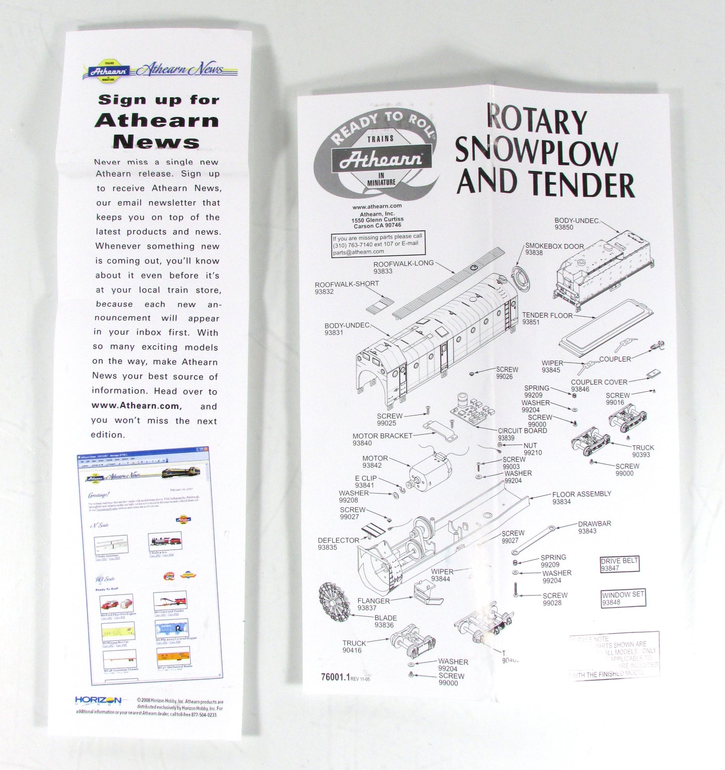 HO Scale *WESTERN PACIFIC* Rotary Snow Plow #3 / #81 - Athearn 93814 *Read Desc