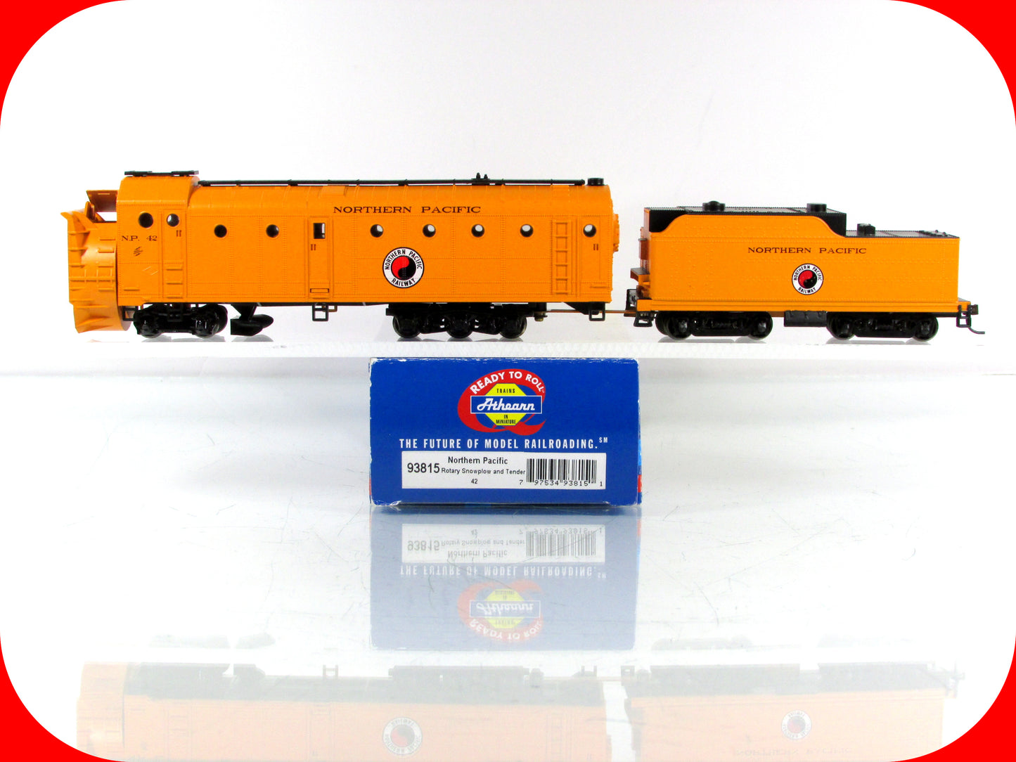 HO Scale ***NORTHERN PACIFIC*** MoW Rotary Snow Plow, NP 42 - Athearn 93815