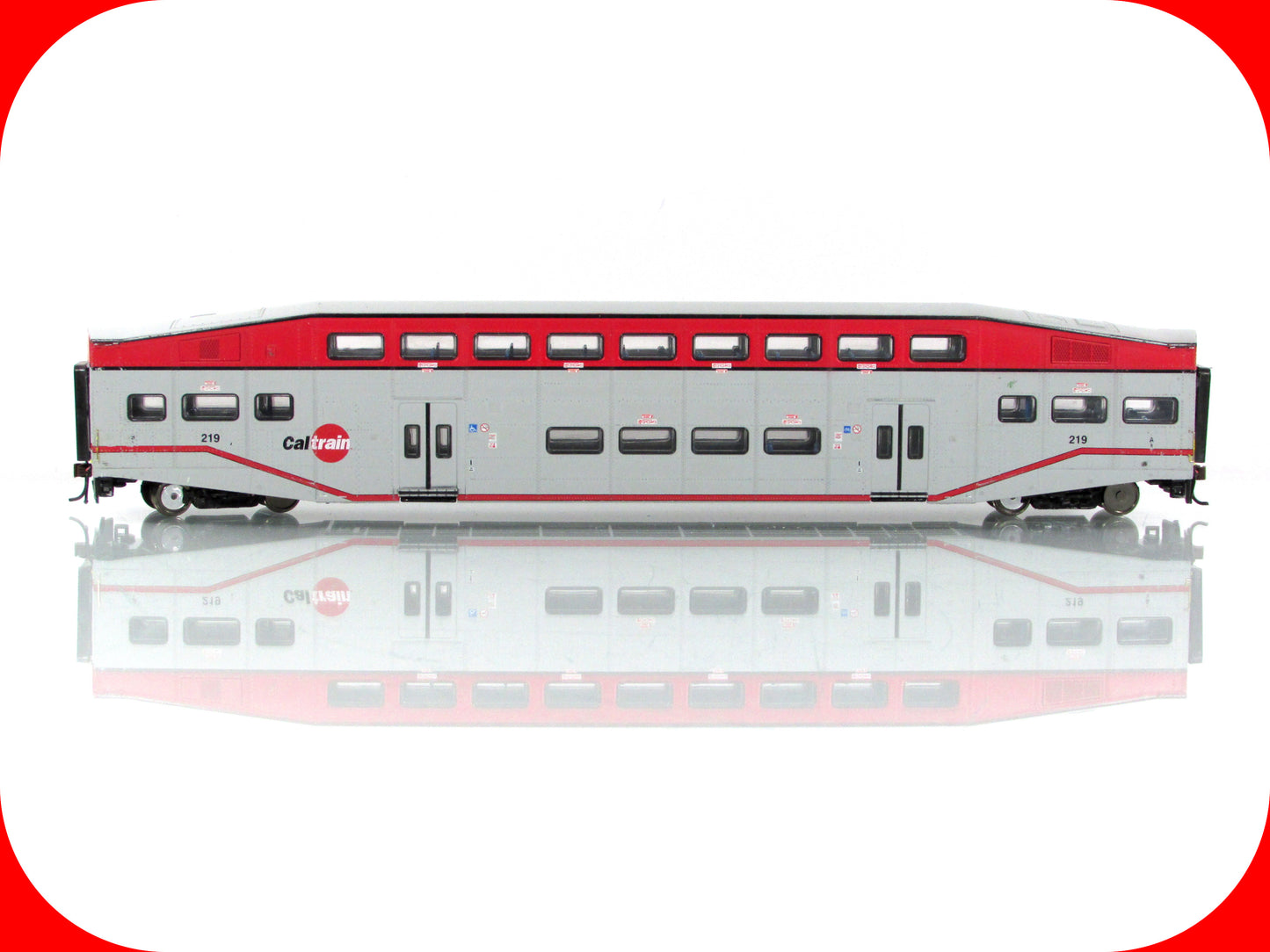 HO Scale **CALTRAIN** Bombardier Passenger Commuter Coach #219 - Athearn 25990