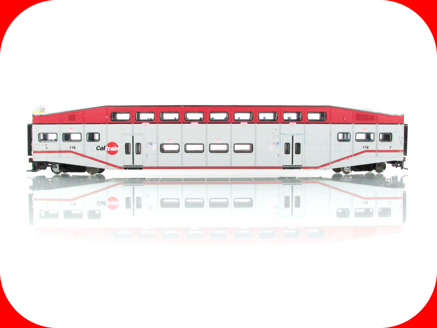 HO Scale ***CALTRAIN*** Bombardier Commuter Control Car #116 -- Athearn 25531