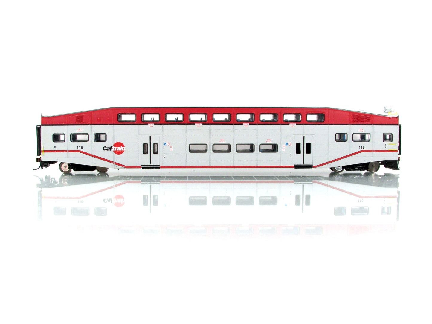 HO Scale ***CALTRAIN*** Bombardier Commuter Control Car #116 -- Athearn 25531
