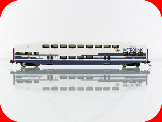 N Scale ***METROLINK*** Bi-Level Bombardier Coach #159 - Athearn 25411 **RARE