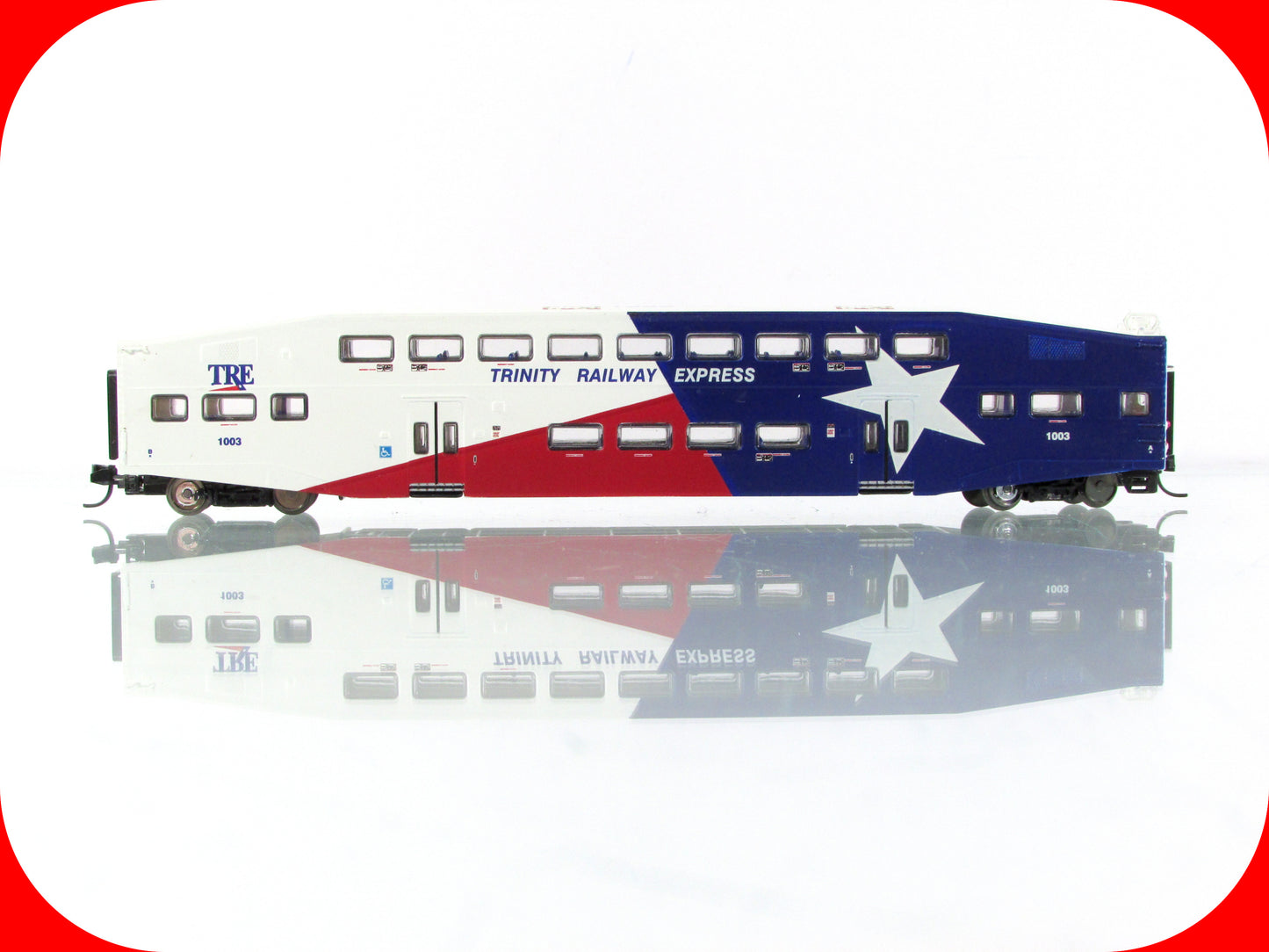N Scale **Trinity Railway Express** Bombardier Control Car #1003 -Athearn 10166