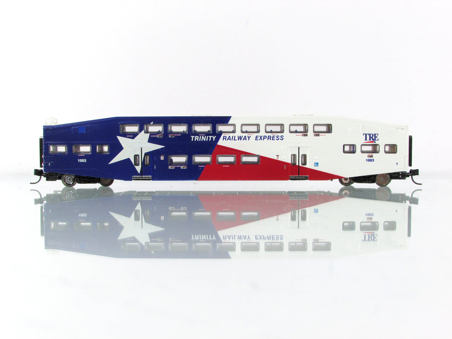 N Scale **Trinity Railway Express** Bombardier Control Car #1003 -Athearn 10166