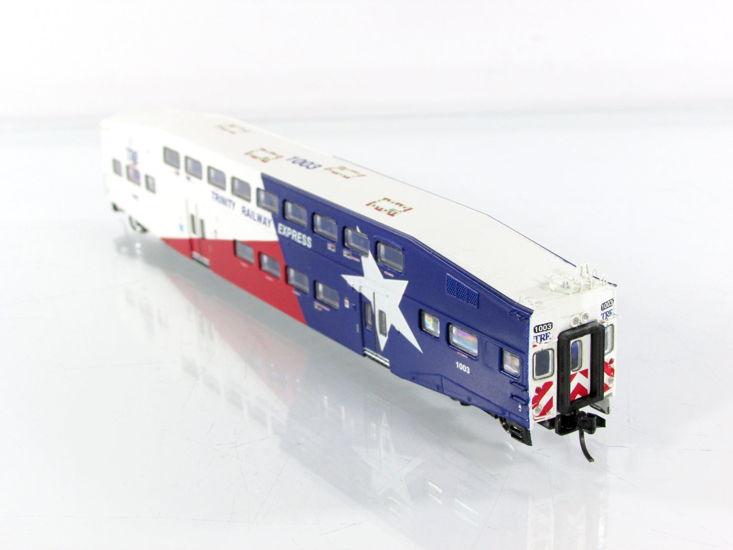 N Scale **Trinity Railway Express** Bombardier Control Car #1003 -Athearn 10166