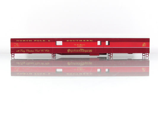 HO Scale **NORTH POLE & SOUTHERN** 1997 CHRISTMAS 72' Baggage-RPO Car --Con-Cor (Copy)