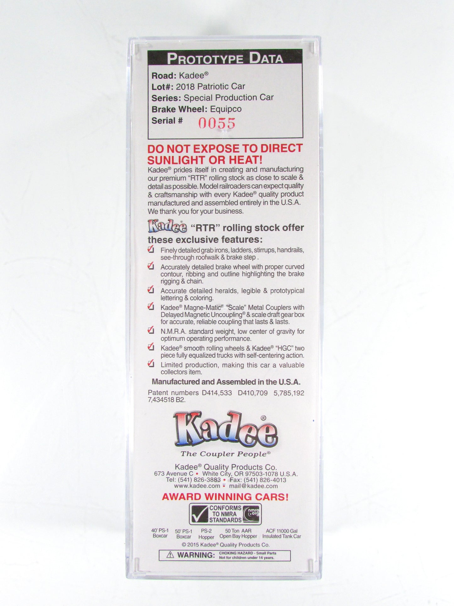 HO Scale ***AMERICA, HOME of the FREE, BRAVE*** Box Car - Kadee Special 6923