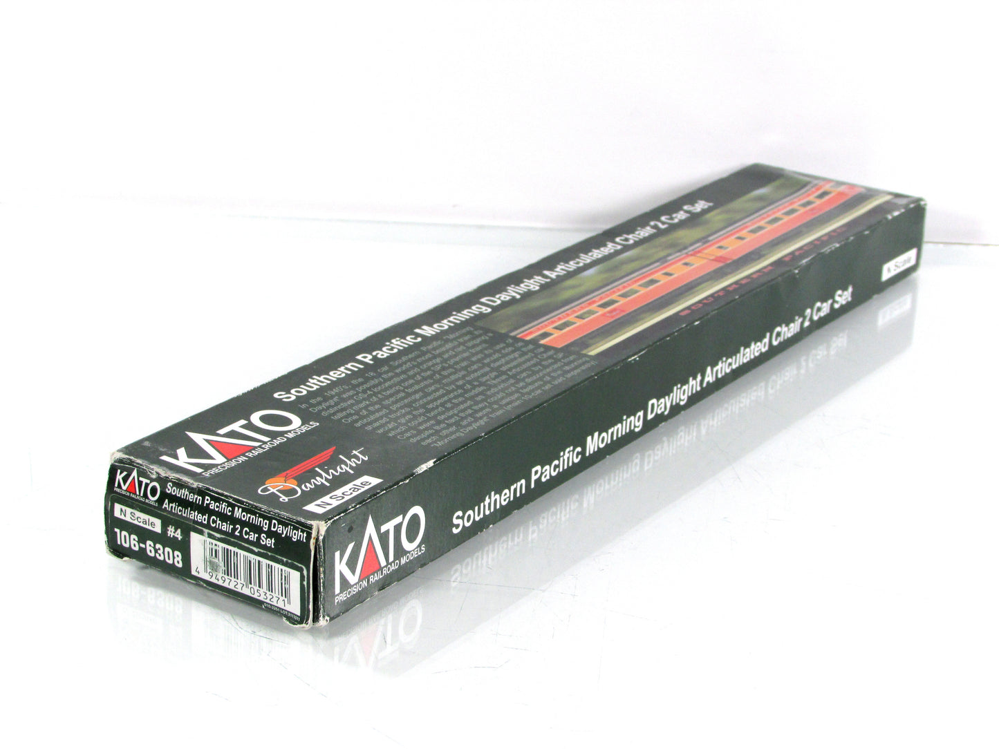 N Scale **SOUTHERN PACIFIC DAYLIGHT** Articulated Car #2408,2409 -Kato 106-6308