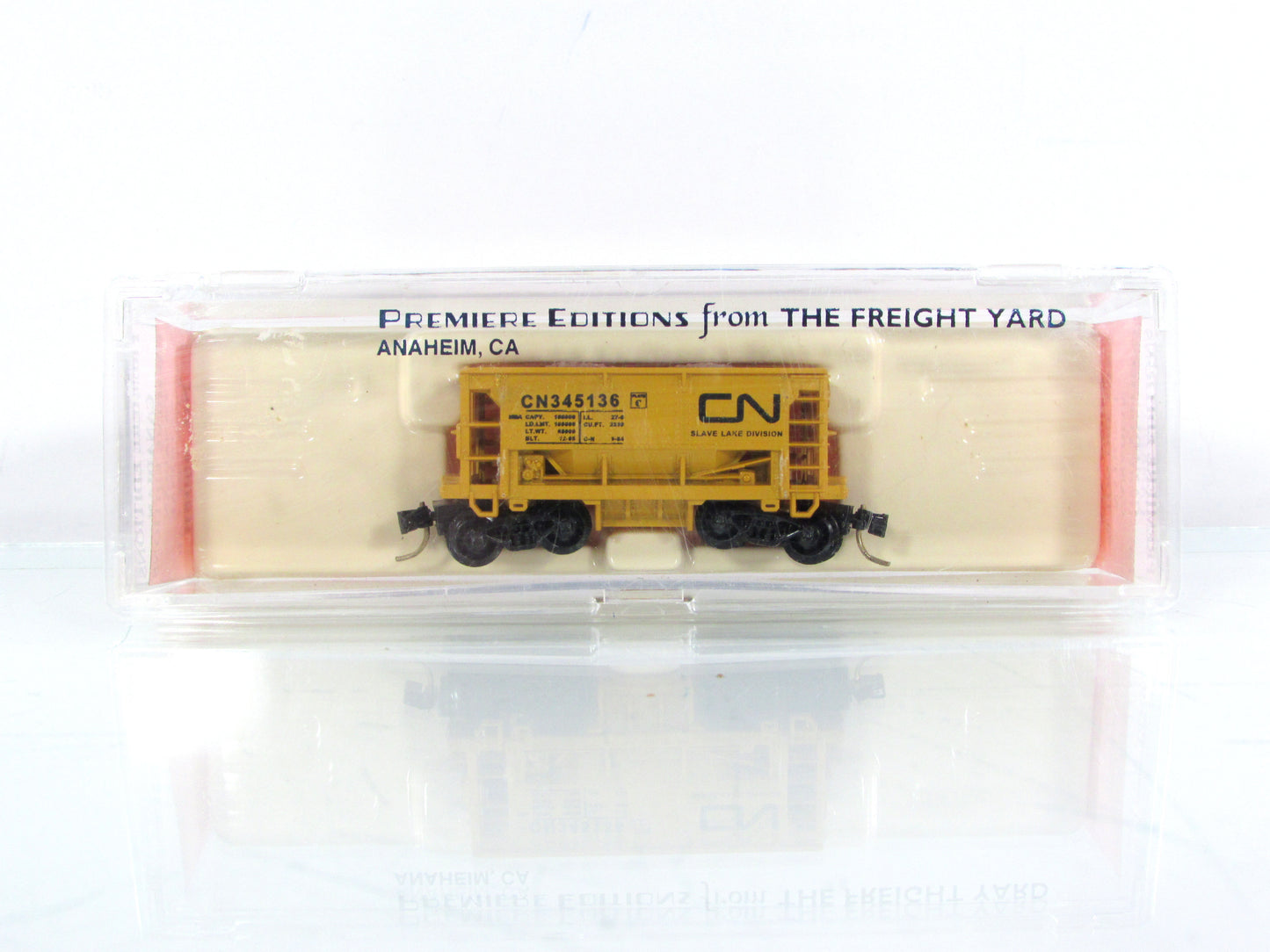 N Scale *CANADIAN NATIONAL* Slave Lake Ore Car #345136 -Premiere, MTL Cplr RARE