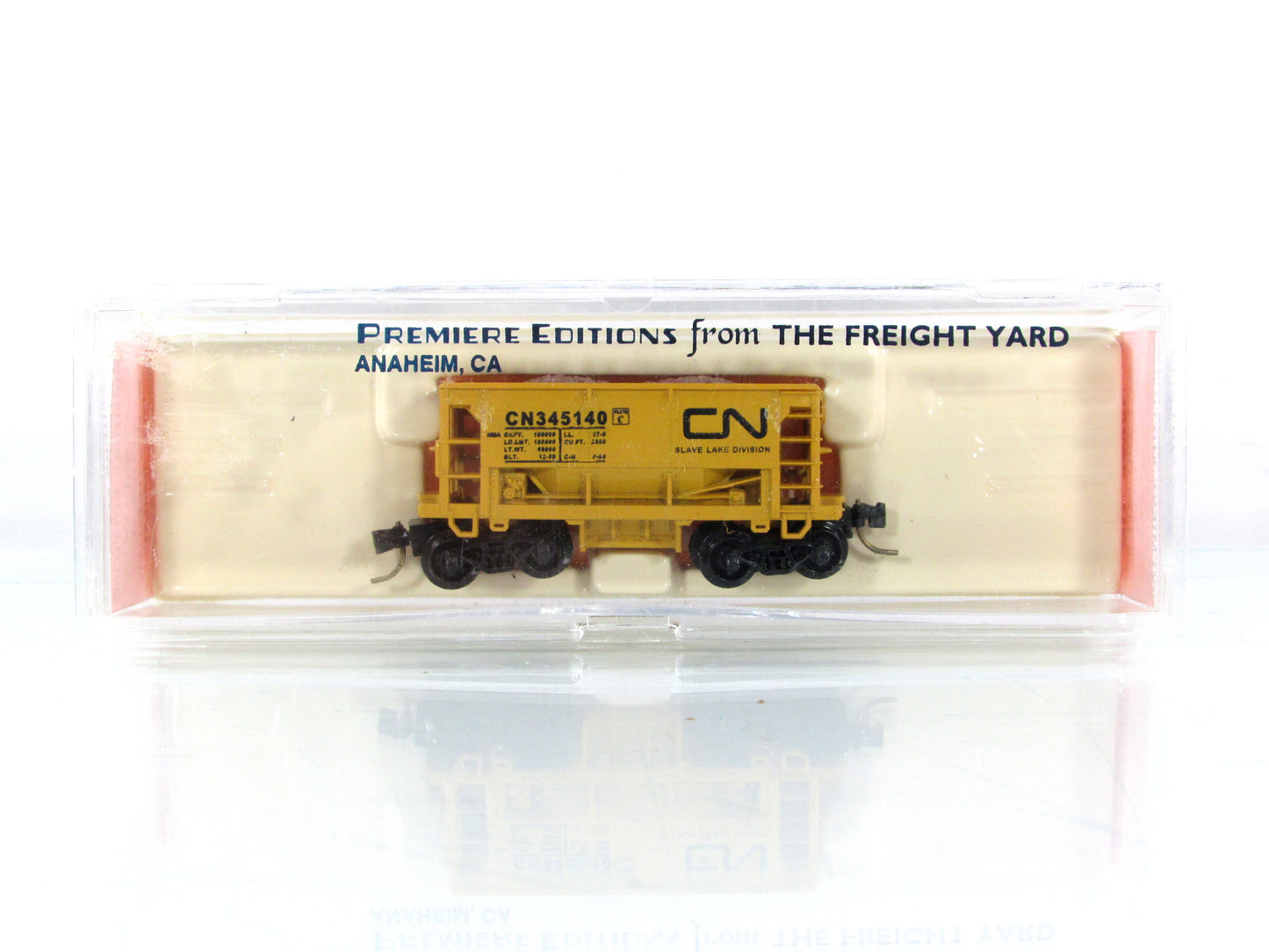 N Scale *CANADIAN NATIONAL* Slave Lake Ore Car #345140 -Premiere, MTL Cplr RARE
