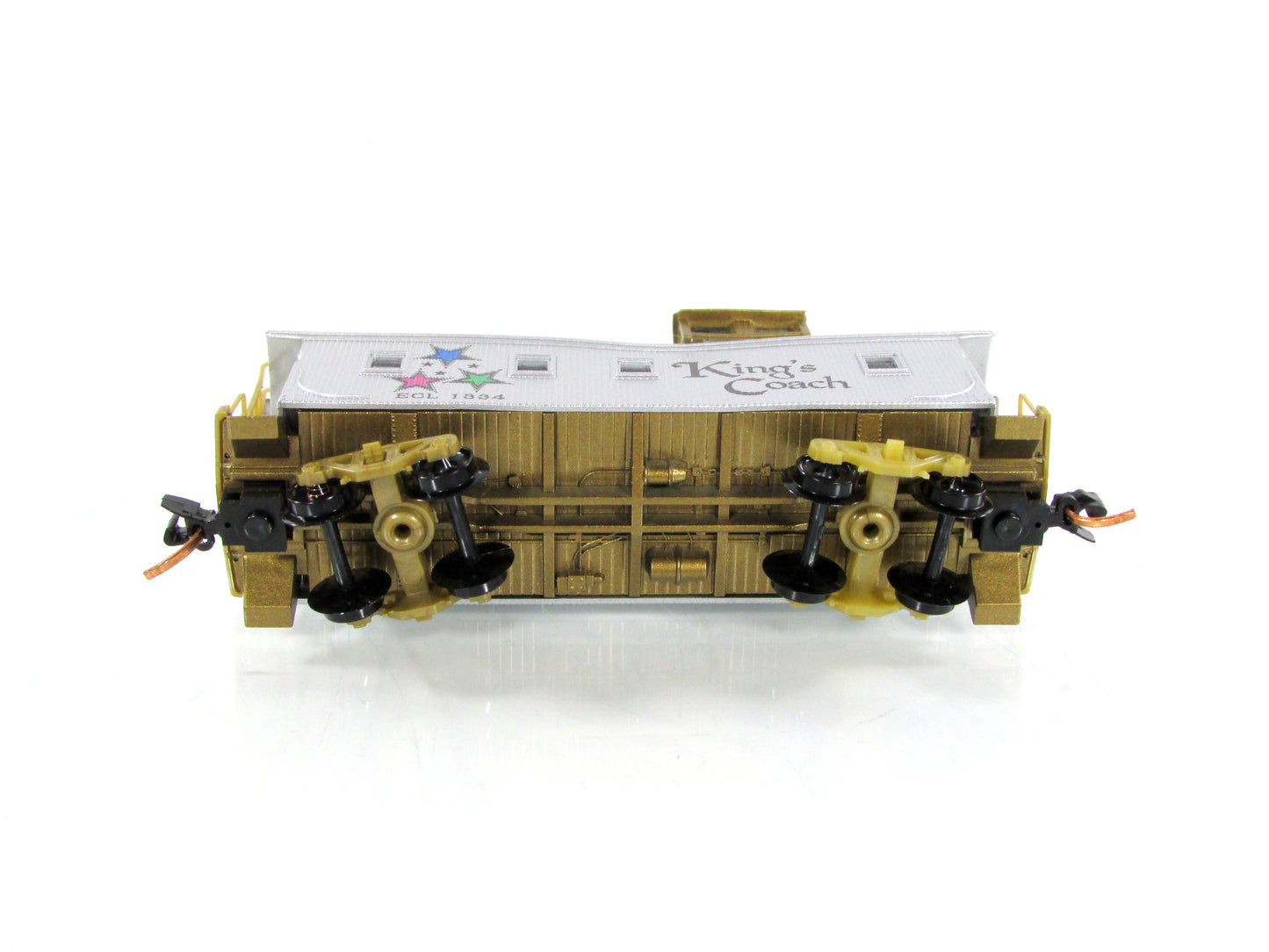 N Scale **EAST CARAVAN LINES** CHRISTMAS Caboose - Micro Trains 05150009 *READ