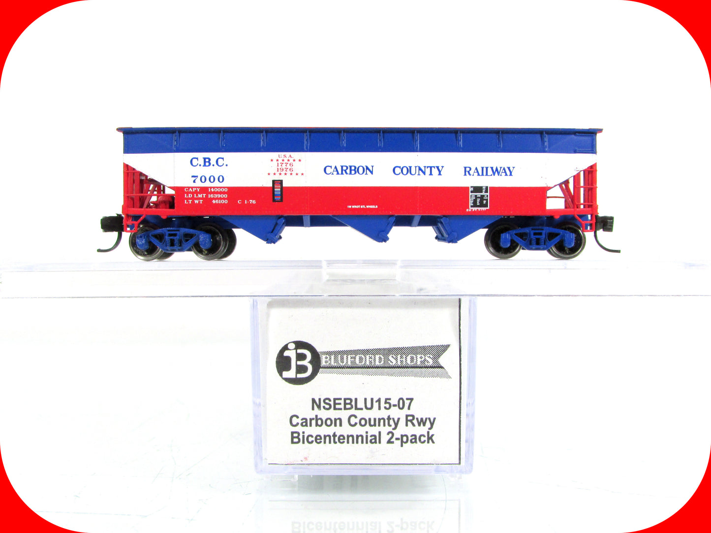 N Scale **CARBON COUNTY BICENTENNIAL** Coal Hopper 1776-1976 - Bluford Special