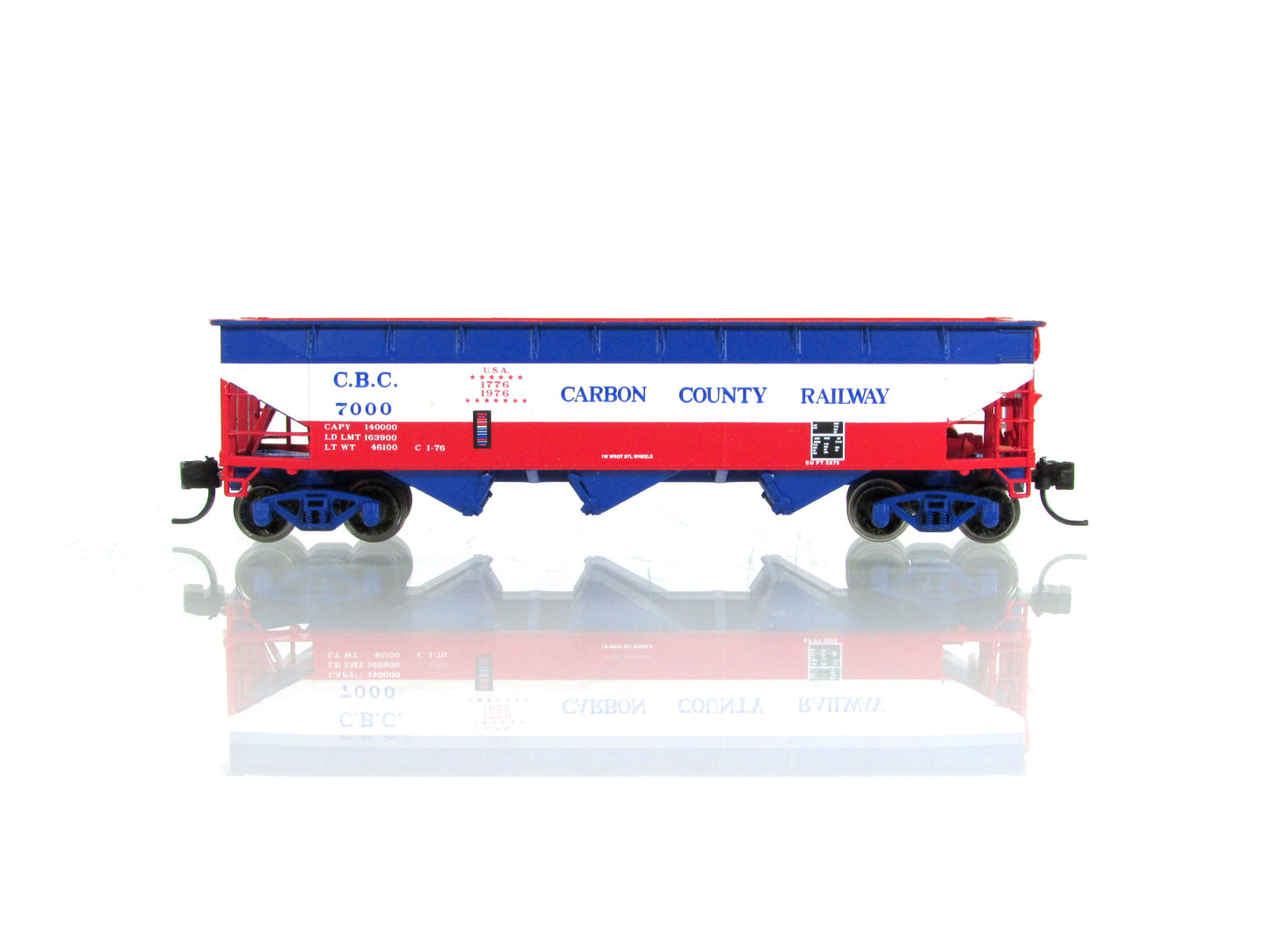 N Scale **CARBON COUNTY BICENTENNIAL** Coal Hopper 1776-1976 - Bluford Special
