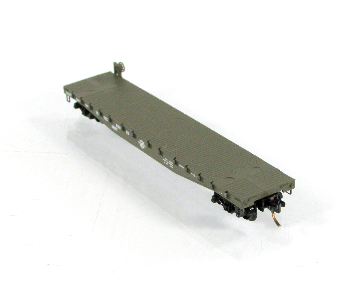 N Scale ***UNITED STATES ARMY*** 50' Flat Car, USAX 38066 -- Micro Trains 45180