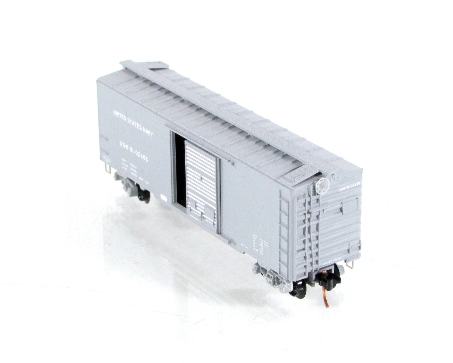 N Scale ***US NAVY*** 40' Box Car - USN 51-02455 - Micro Trains 02000467 **RARE