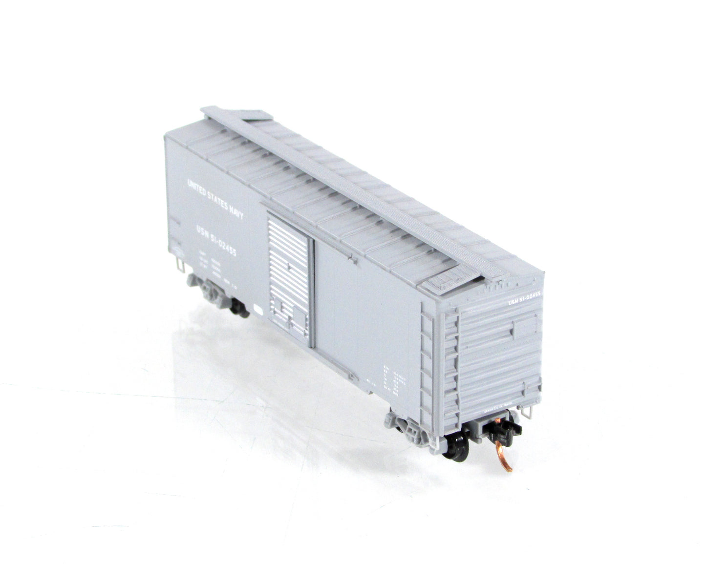 N Scale ***US NAVY*** 40' Box Car - USN 51-02455 - Micro Trains 02000467 **RARE